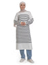 White Short - Striped Dress - Khotwh